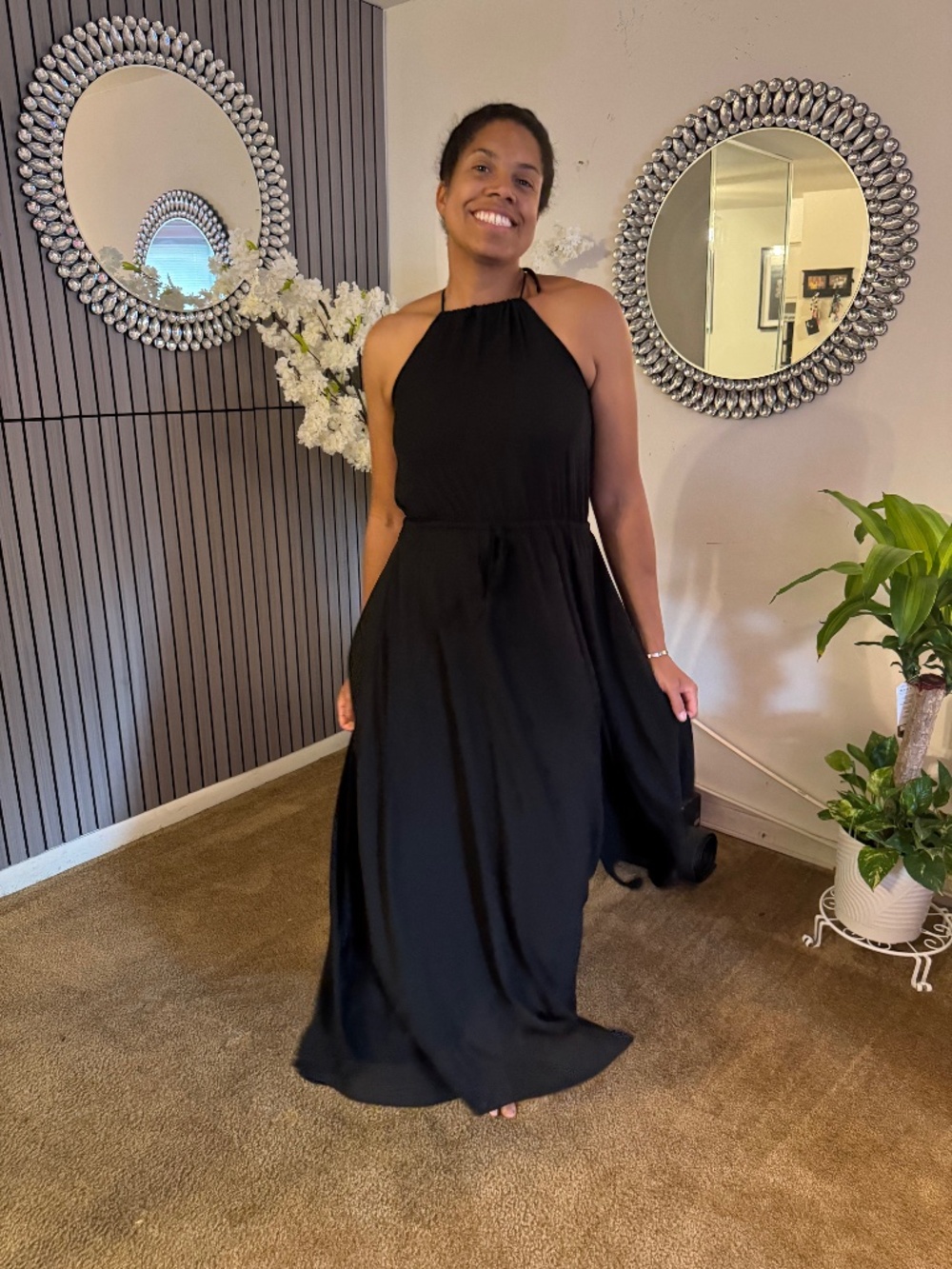 Black Halter Dress